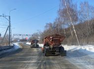 Более 200 тонн противогололёдных материалов использовали за сутки ульяновские дорожники