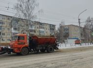 Для борьбы с гололёдом в Ульяновске использовано 198 тонн пескосоляной смеси