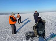 В Ульяновске начали составлять протоколы за выход на тонкий лёд