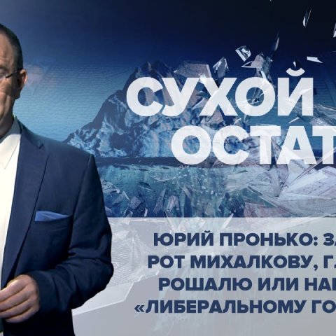 Юрий Пронько: Заткнуть рот Михалкову, Глазьеву, Рошалю или наш ответ «либеральному говномету»
