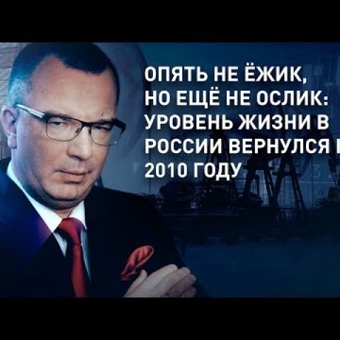 Опять не ёжик, но ещё не ослик: уровень жизни в России вернулся к 2010 году