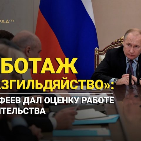 "Саботаж и разгильдяйство": Малофеев дал оценку работе правительства